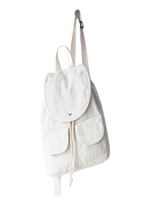 EcoRight Eco Right Canvas Backpack Bags for Women, Small Travel Backpack, College Bag for Women with Inner Zipper Pocket & Two Front Pockets - Image 1